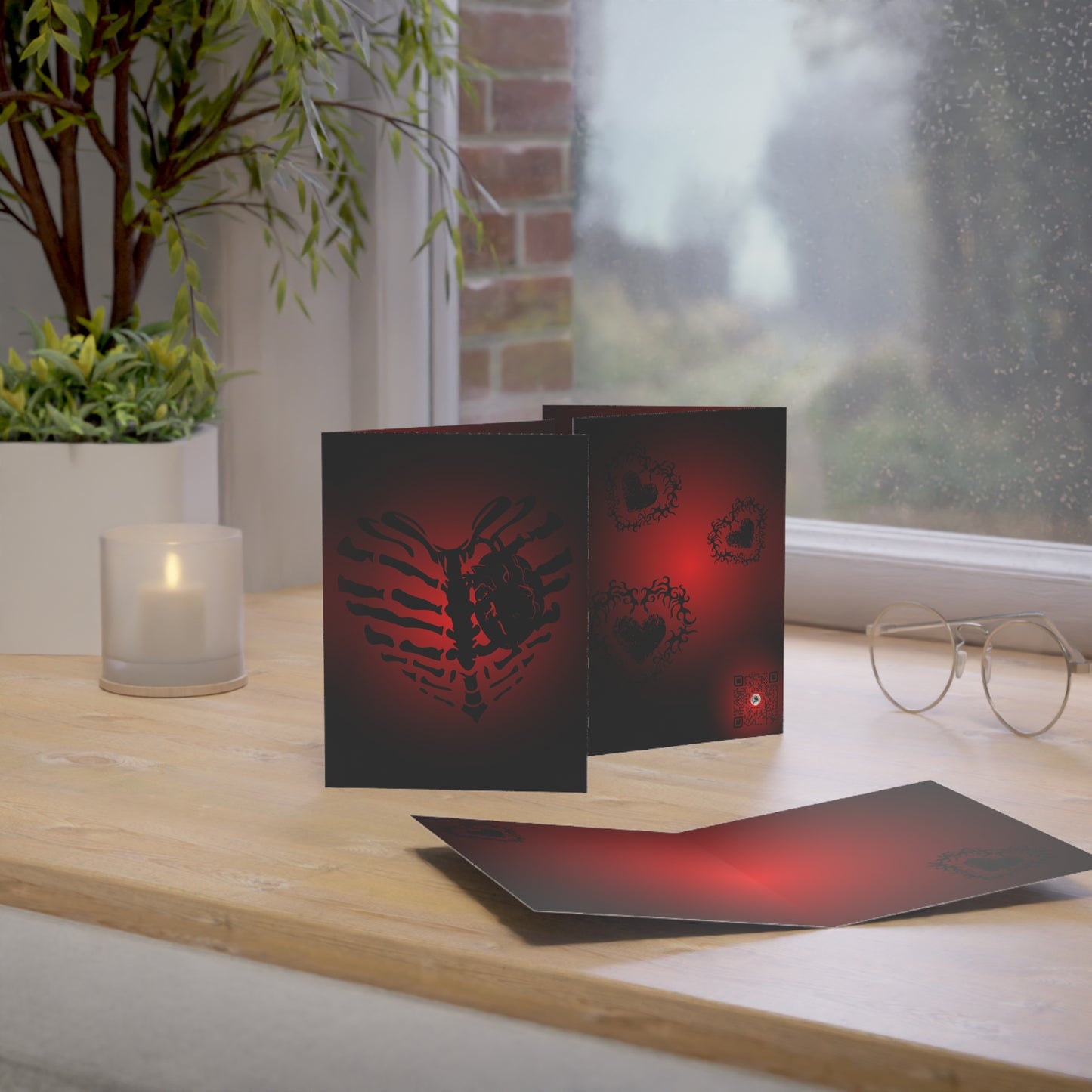 See, My Love | X Ray Heart Gothic Soul | Greeting Note Card (1/10/30/50 pcs)