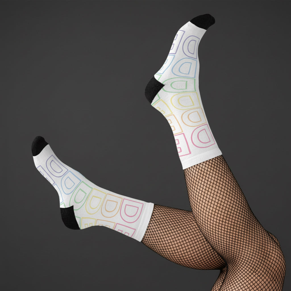 Goth Pride (Rainbow) | Recycled Poly Socks