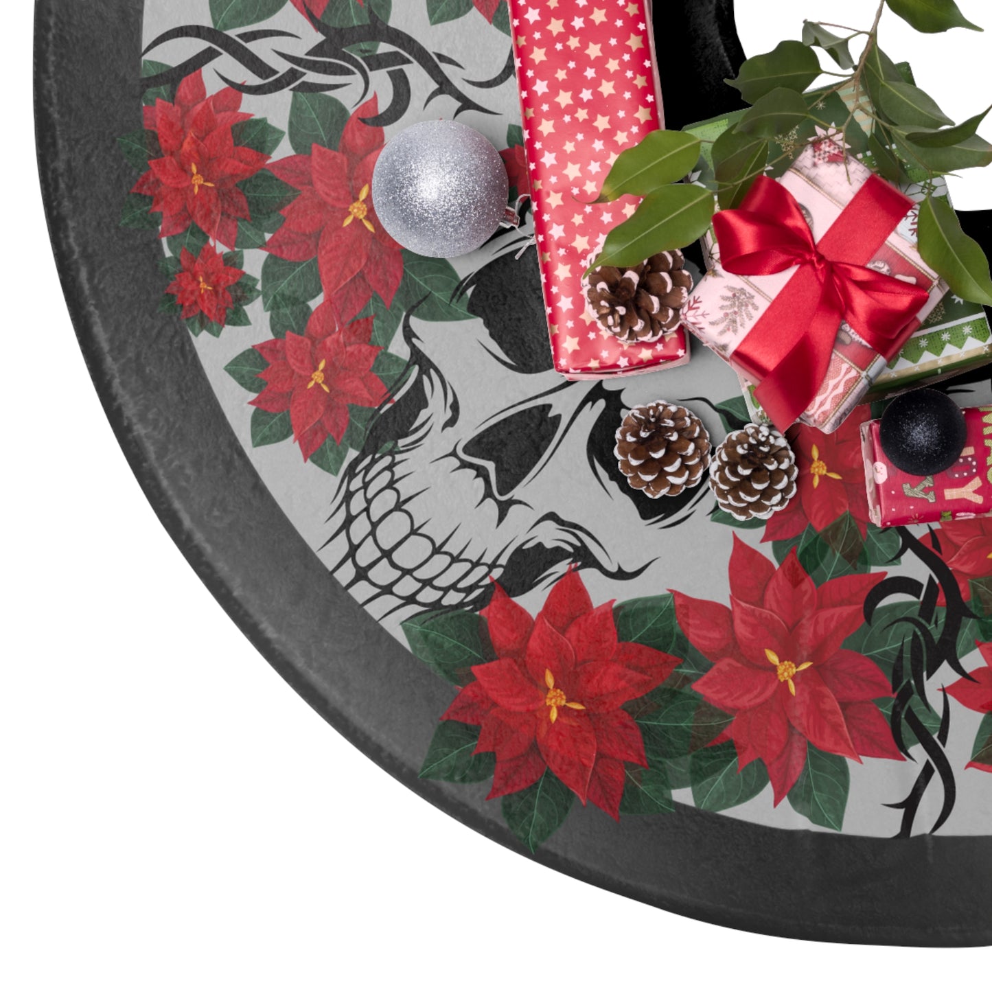 Red Holiday Tree Skirt