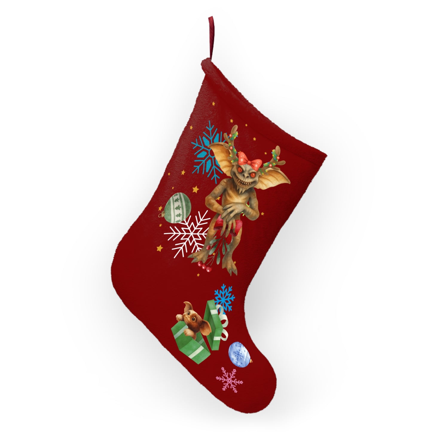 Twisted Laffy Xmas Stocking | Horrific Retro Movie Holiday Stocking