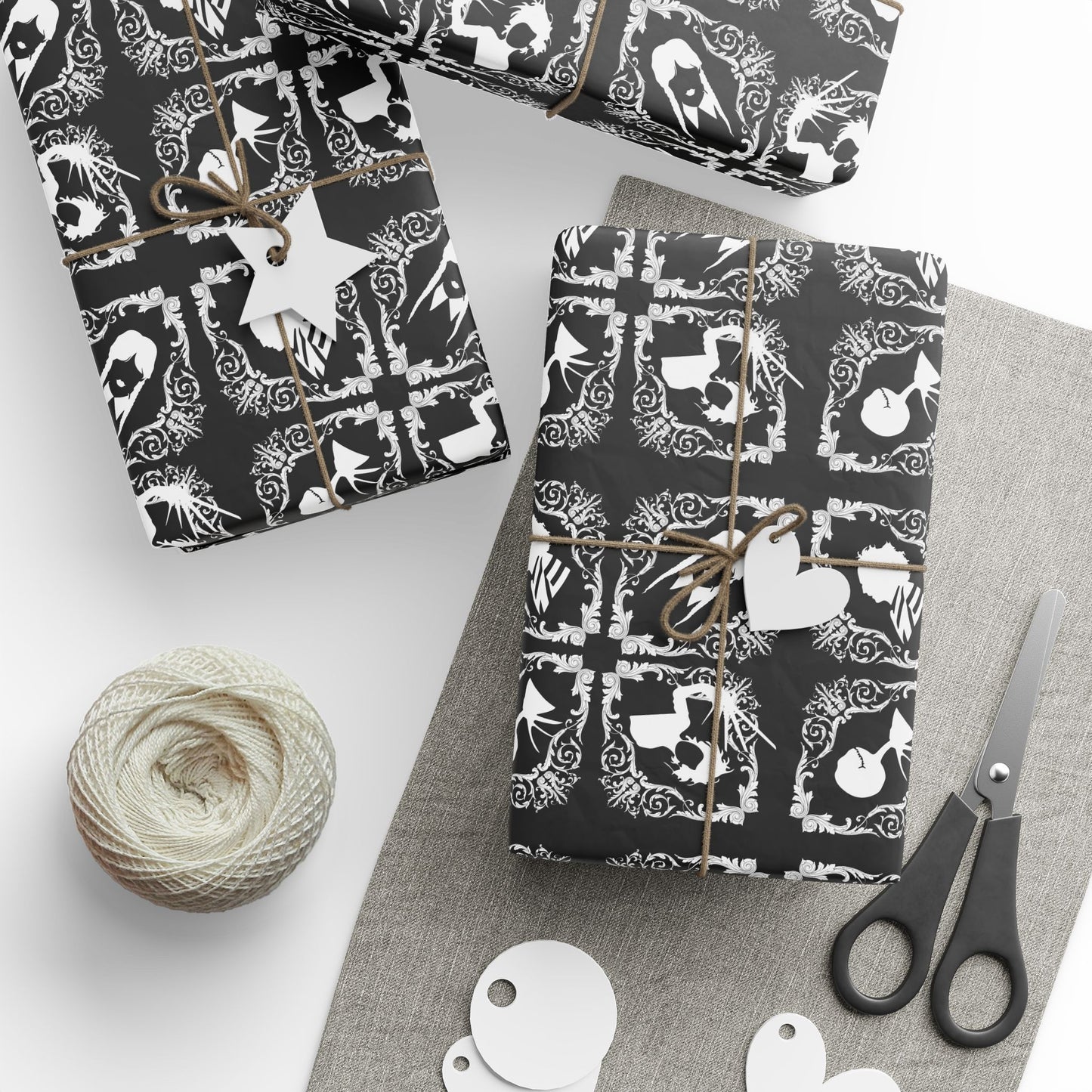 Wrapping Papers | Goth Dreams, Tim Burton Inspired, Gothic Gift Wrap Papers