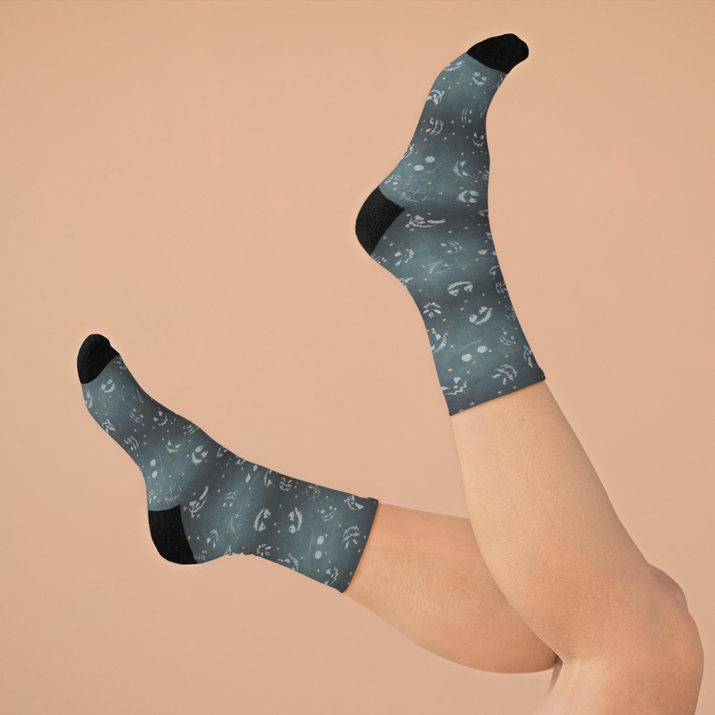 Night Faces | Recycled Poly Socks