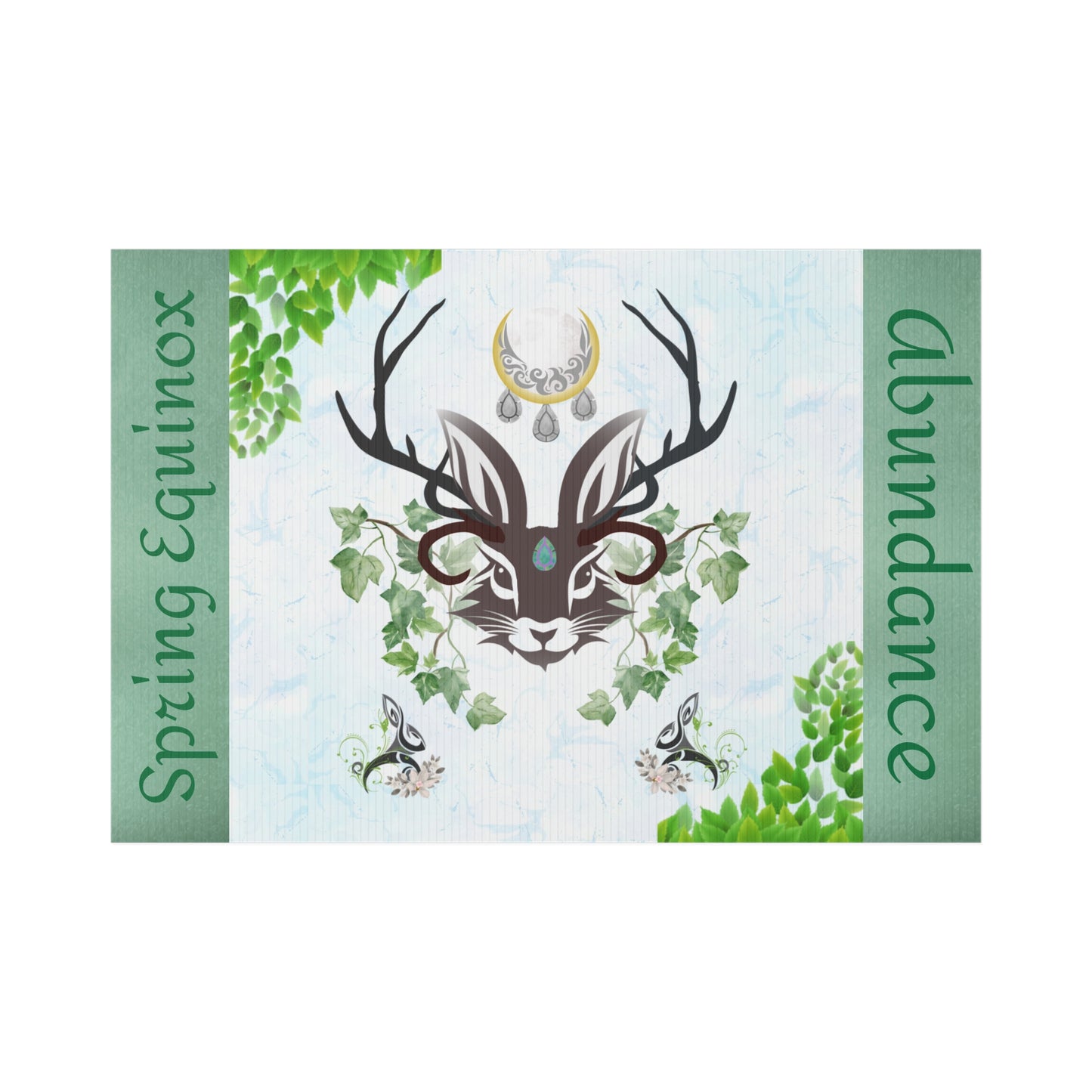 Abundance Spring Equinox | Lawn Sign Garden Decor