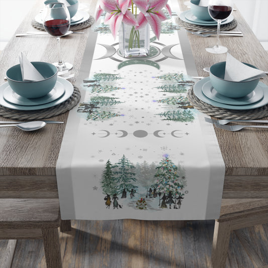 Solstice Night | Winter | Table Runner | (Poly)
