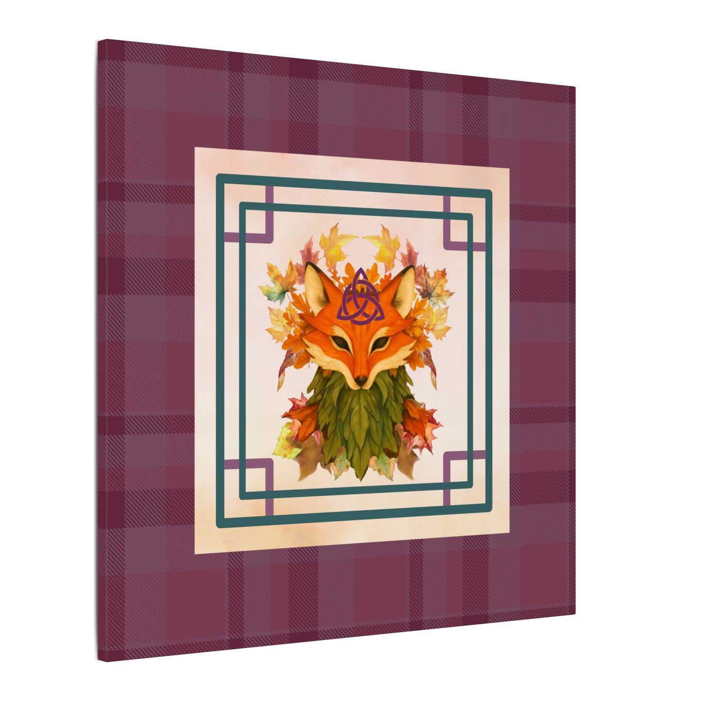 Spiritumn | Fall Equinox | Autumn Fox Spirit on Stretched Canvas
