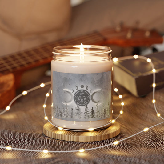 Triple Moon Soy Candle | Solstice Yule Scented Candle