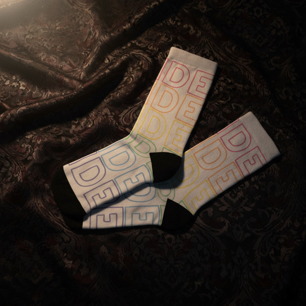 Goth Pride (Rainbow) | Recycled Poly Socks