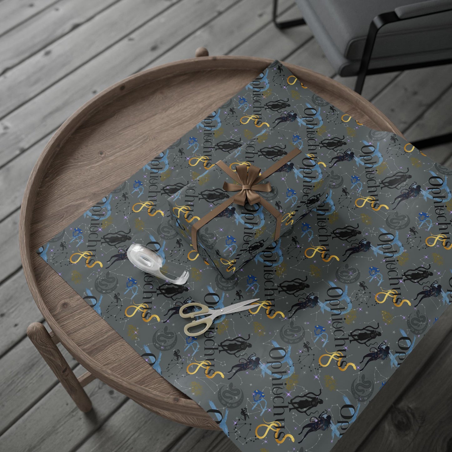 Wrapping Paper | Ophiuchus Zodiac (Cosmos) Mystic Astrology Gift Wrap