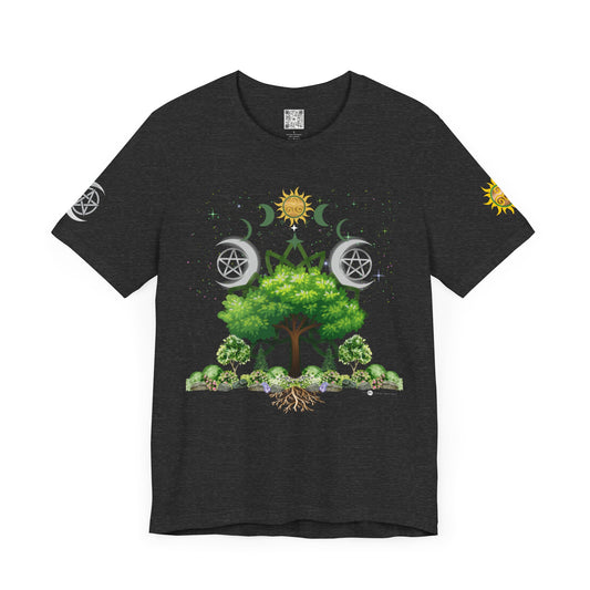 Rebirth Tree| Solstice Day | Unisex Jersey Tee – Embrace Nature and Energy