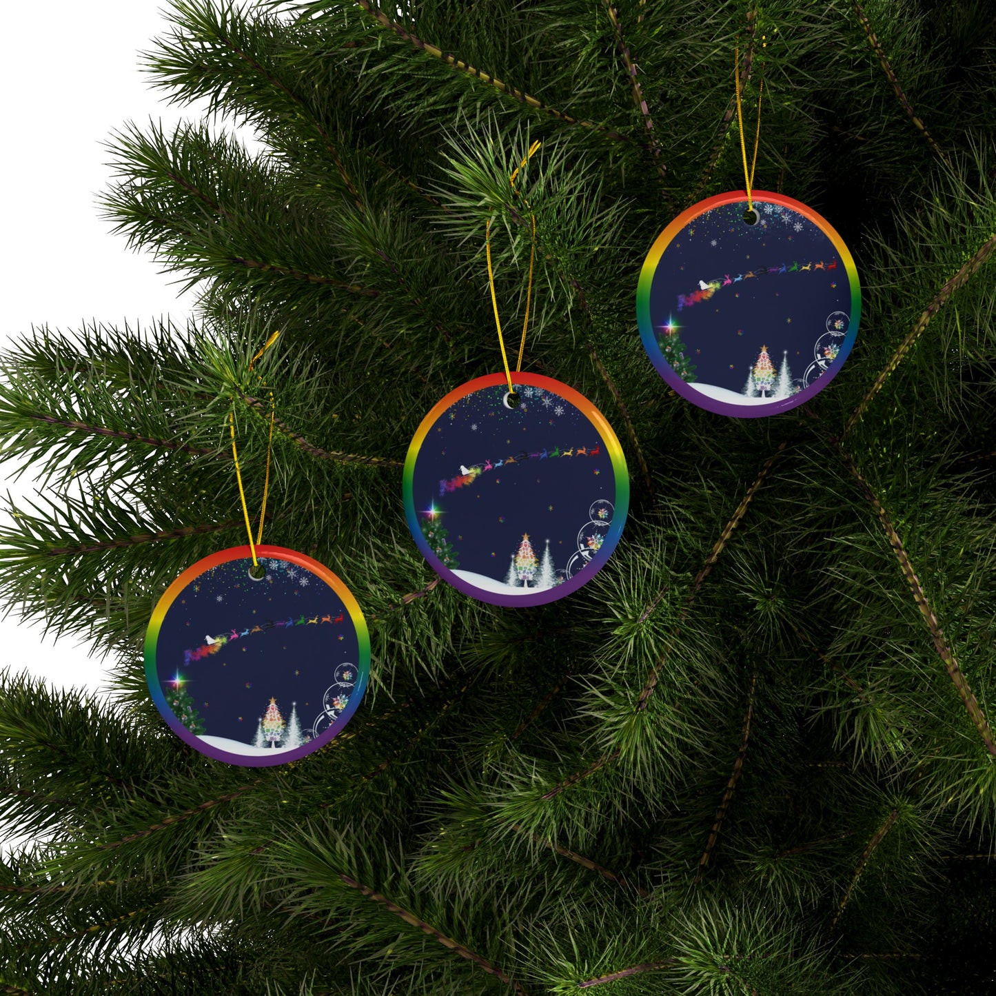 Pride-mas Eve | Heirloom Ceramic Ornaments (1pc, 3pcs, 5pcs, 10pcs)