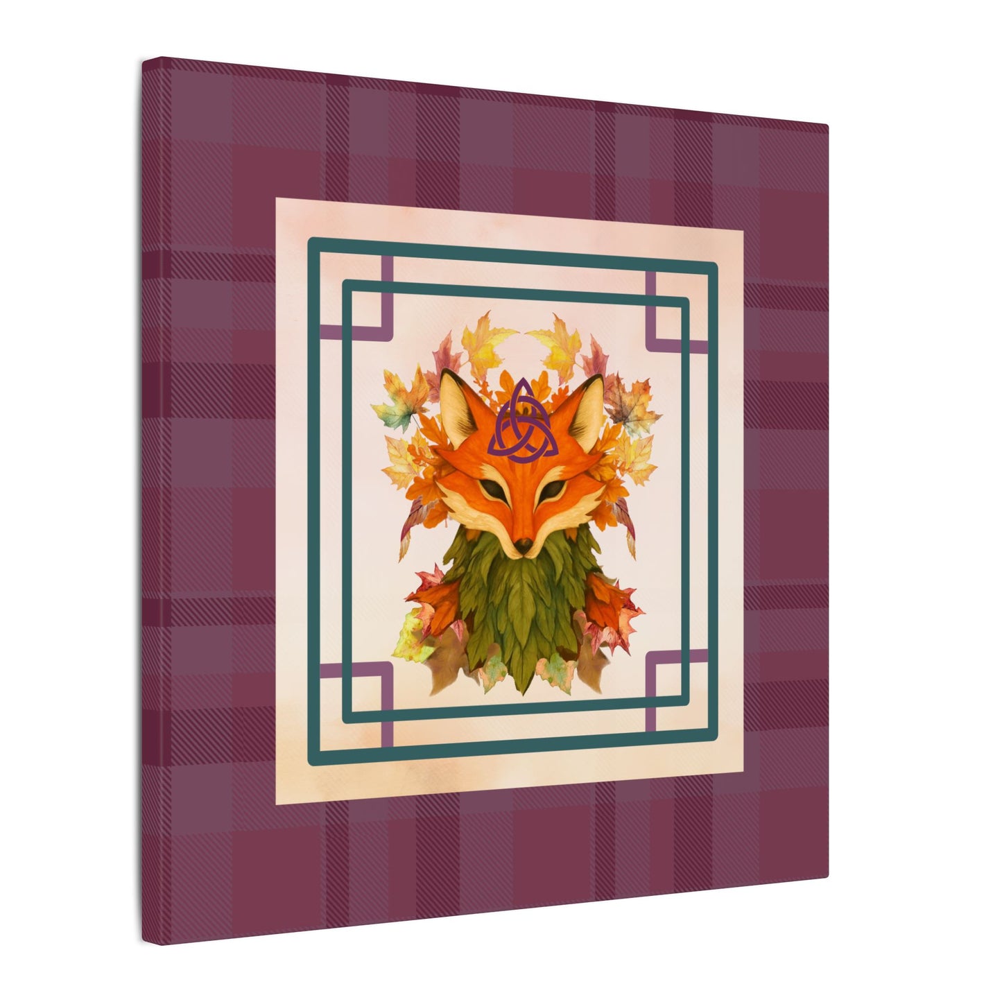 Spiritumn | Fall Equinox | Autumn Fox Spirit on Stretched Canvas