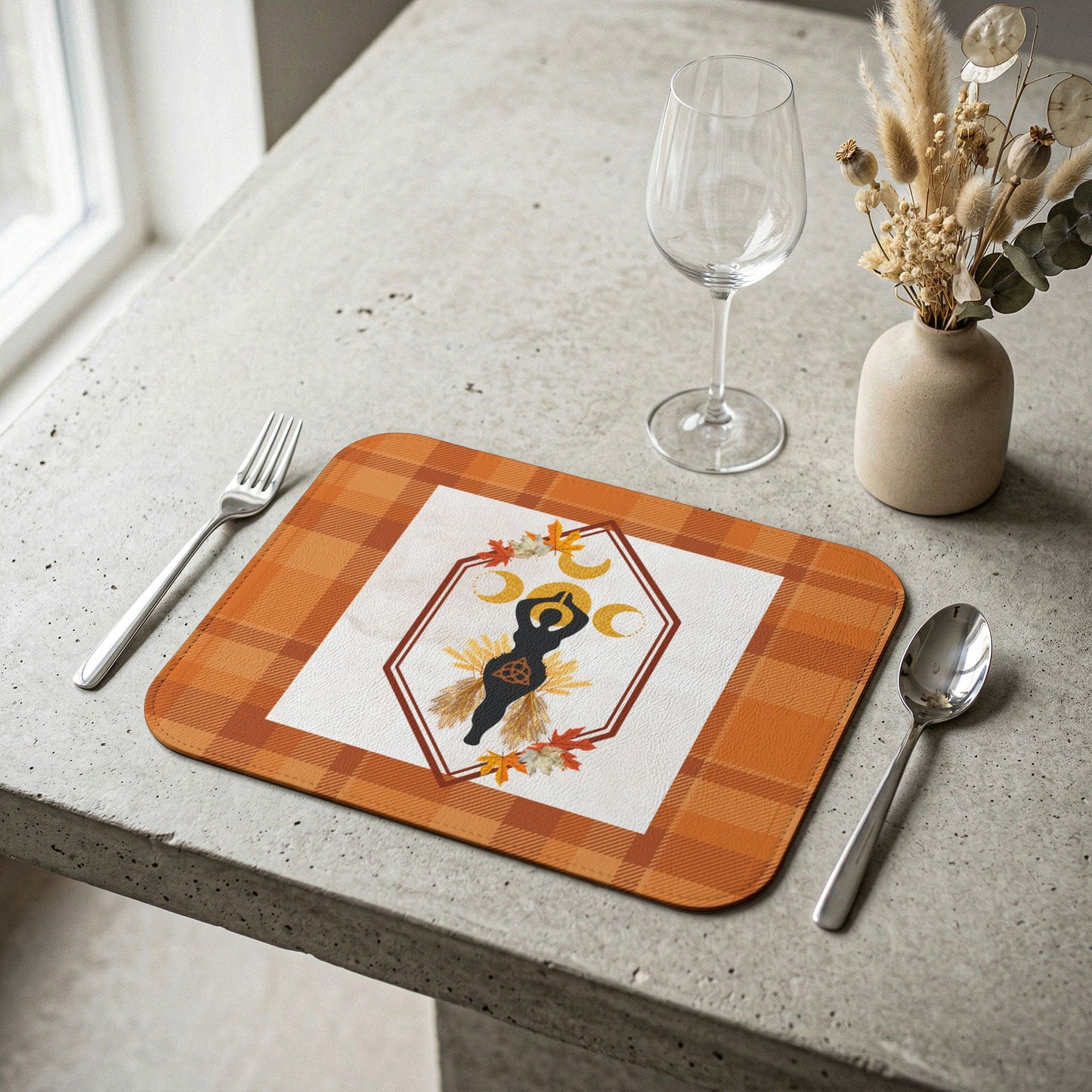 Honoring | Fall Equinox | Autumn Leather Placemat