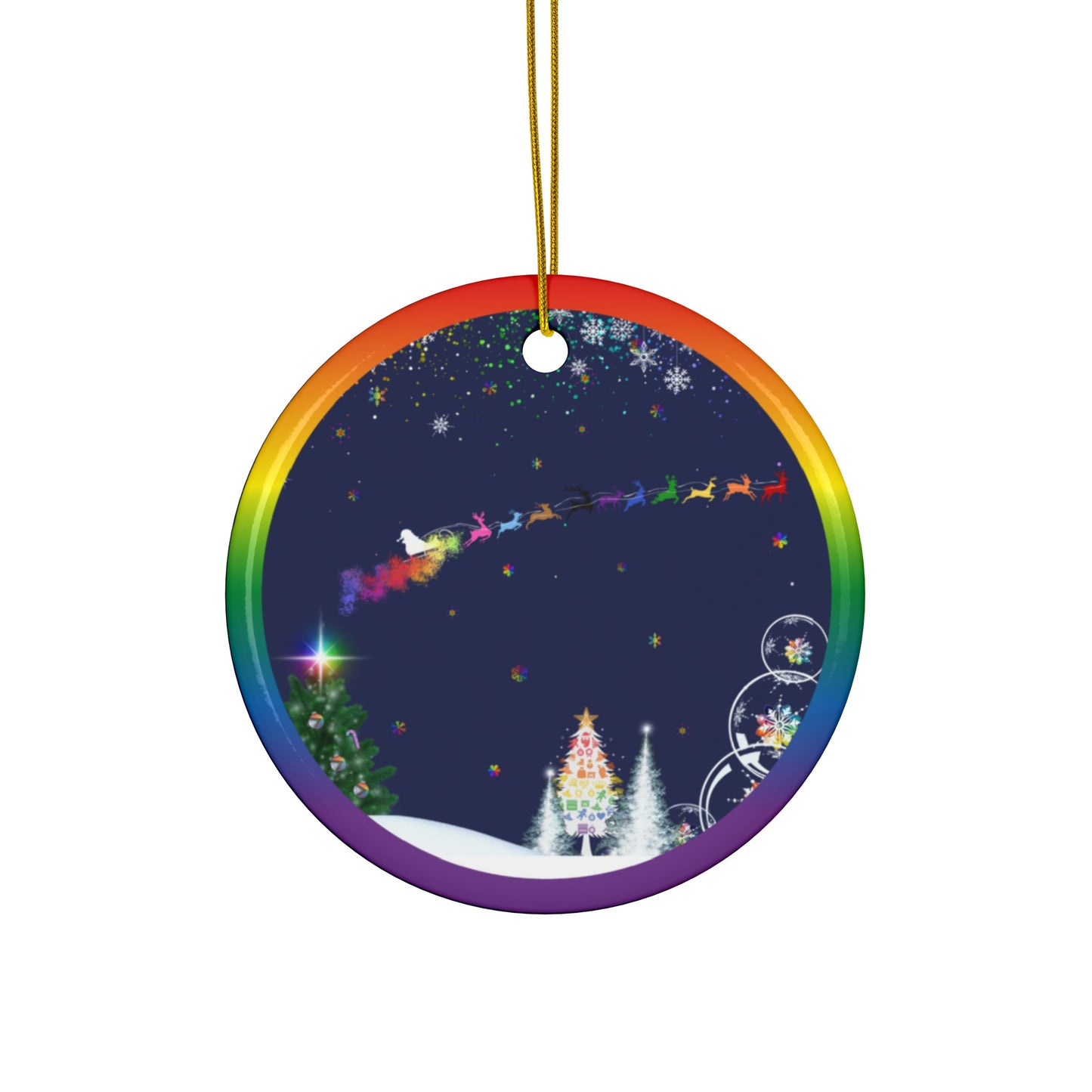 Pride-mas Eve | Heirloom Ceramic Ornaments (1pc, 3pcs, 5pcs, 10pcs)