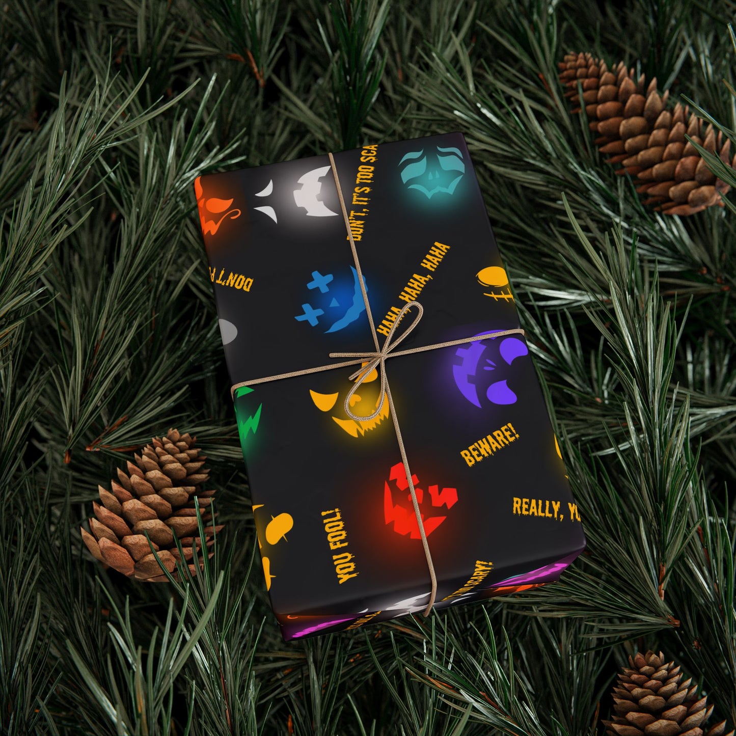 Be Warned | Spooky Lights | Gift Wrap Papers