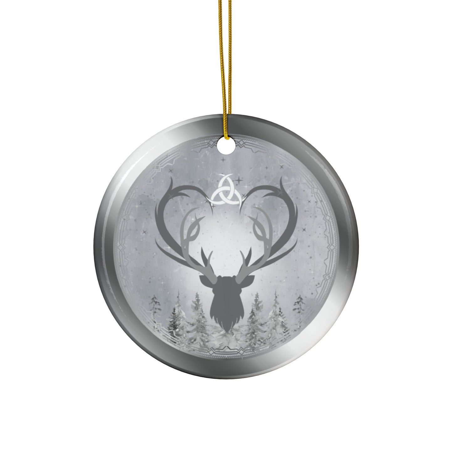 Great Stag | Winter Solstice | Heirloom Ceramic Ornaments (1pc, 3pcs, 5pcs, 10pcs)