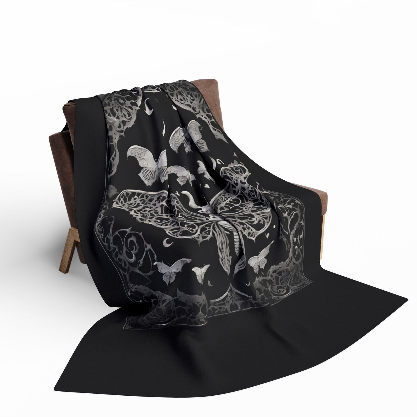 Fleece Blanket Dream Moths Design