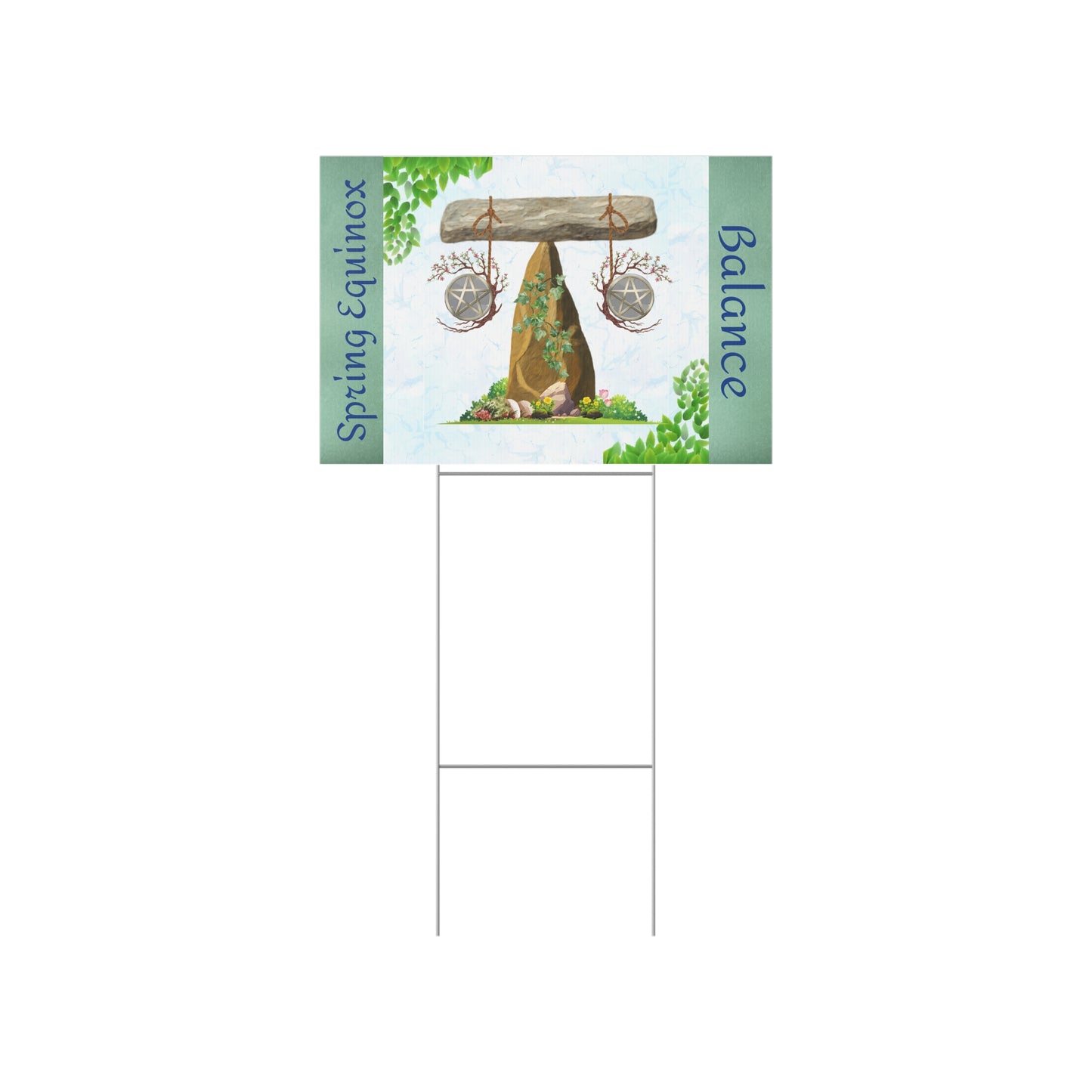 Balance Spring Equinox | Lawn Sign Garden Decor