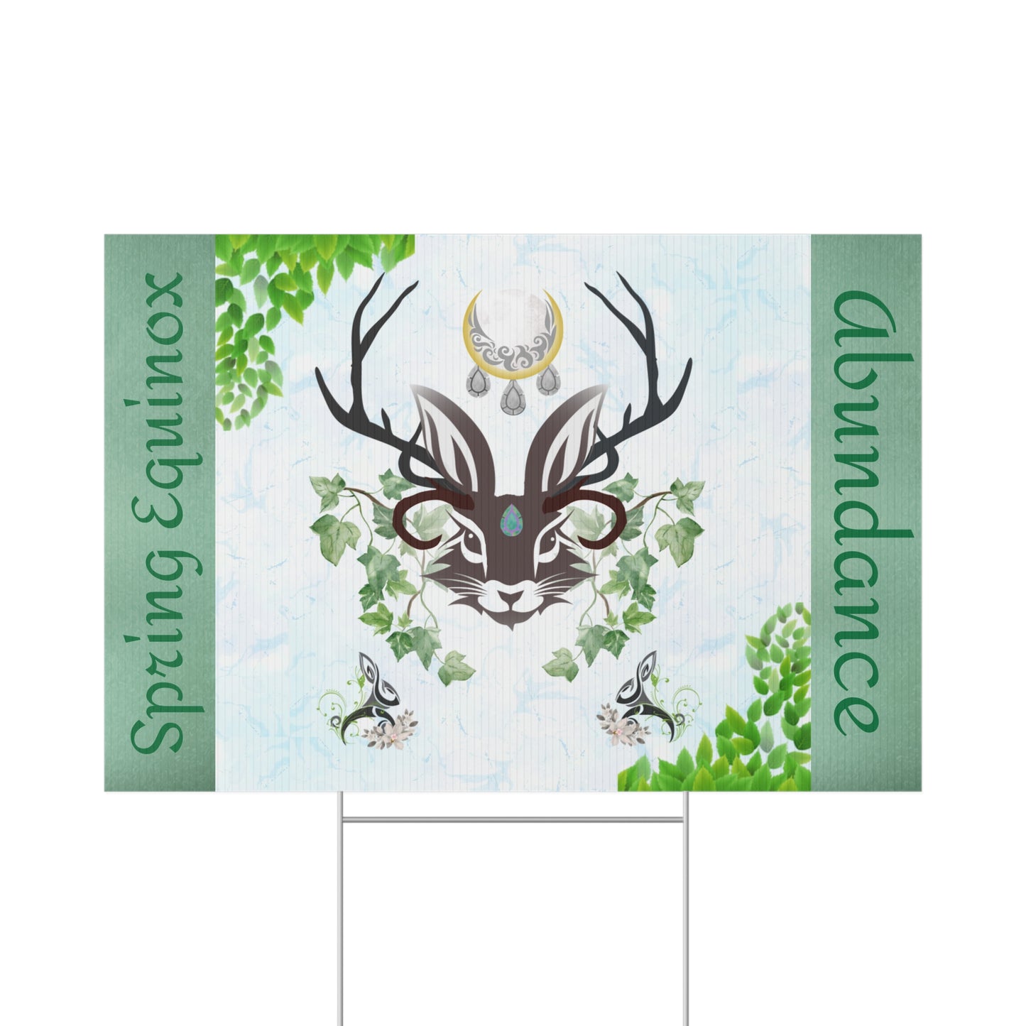 Abundance Spring Equinox | Lawn Sign Garden Decor