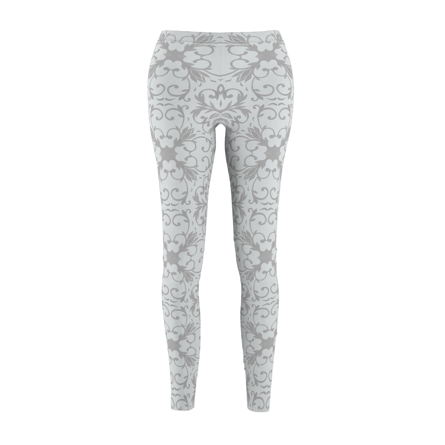 Nightmare Casualties | Gray Mist Damask  | All Over Print Women's Casual Gothic Wear