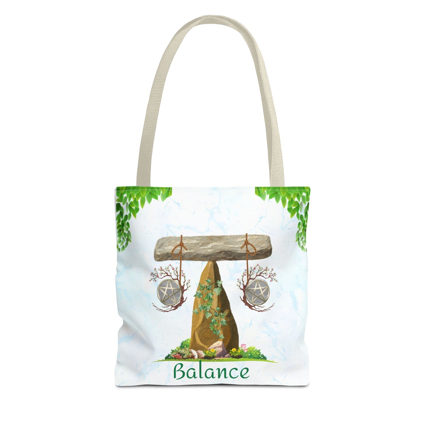 Balance Spring Equinox Tote Bag | Nature Altar Design