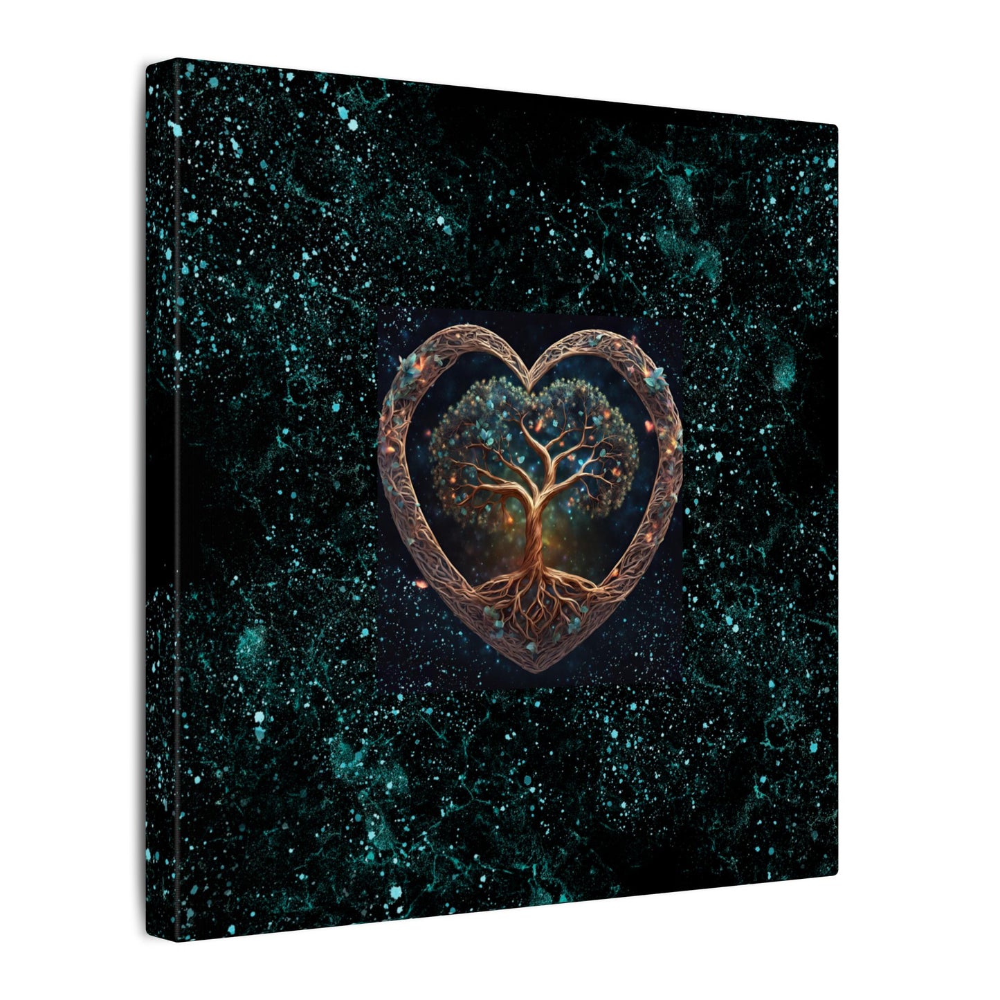 Tree of Life Heart Canvas Art — Stretched Matte Wall Decor