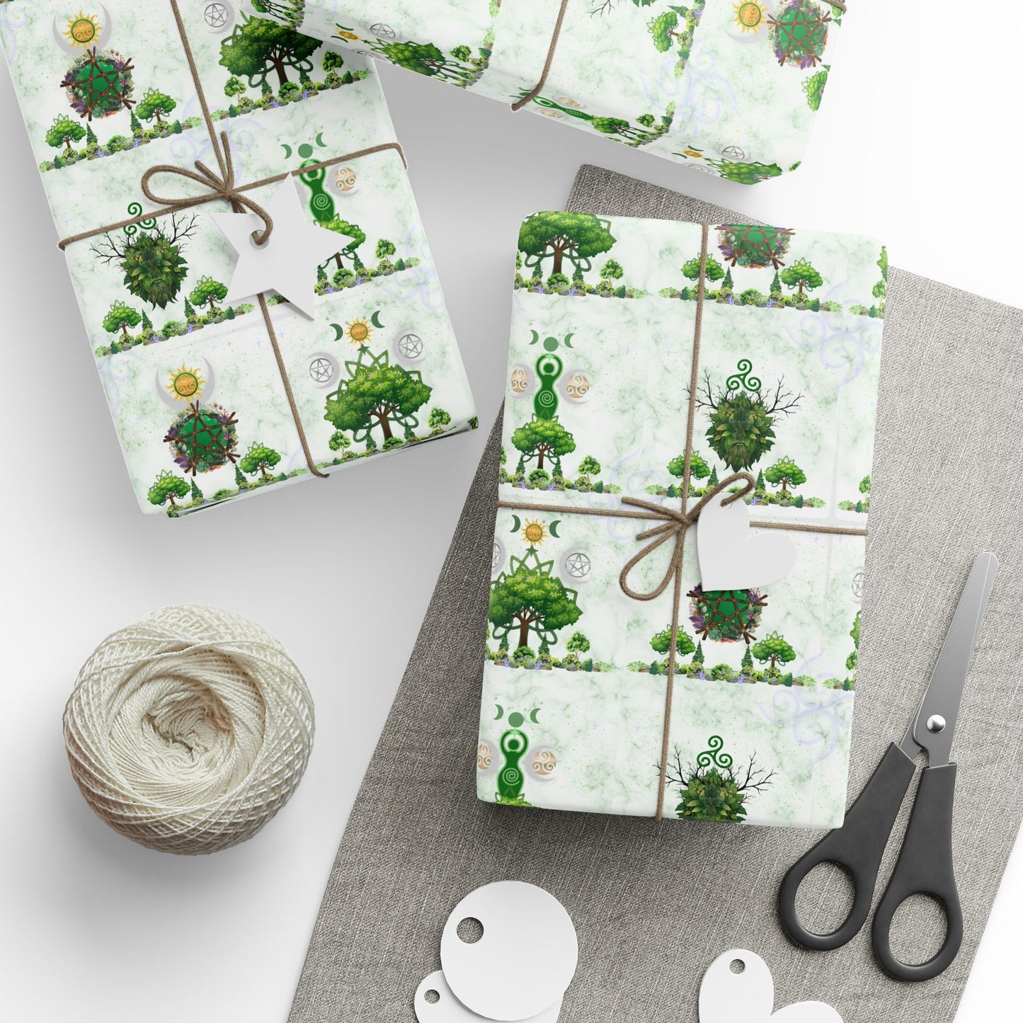 Summer Solstice Wrapping Paper — Witchy Pagan Gift Wrap for Solstice & Summer Celebrations