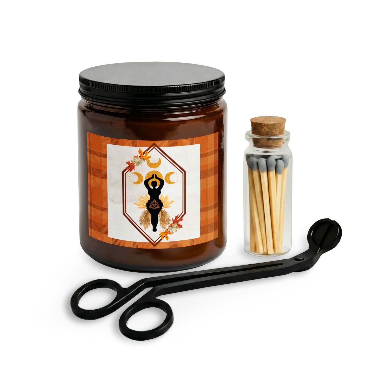 Honoring | Fall Equinox | Goddess of The Harvest Candle Set — Matches & Wick Trimmer (4 Scents)