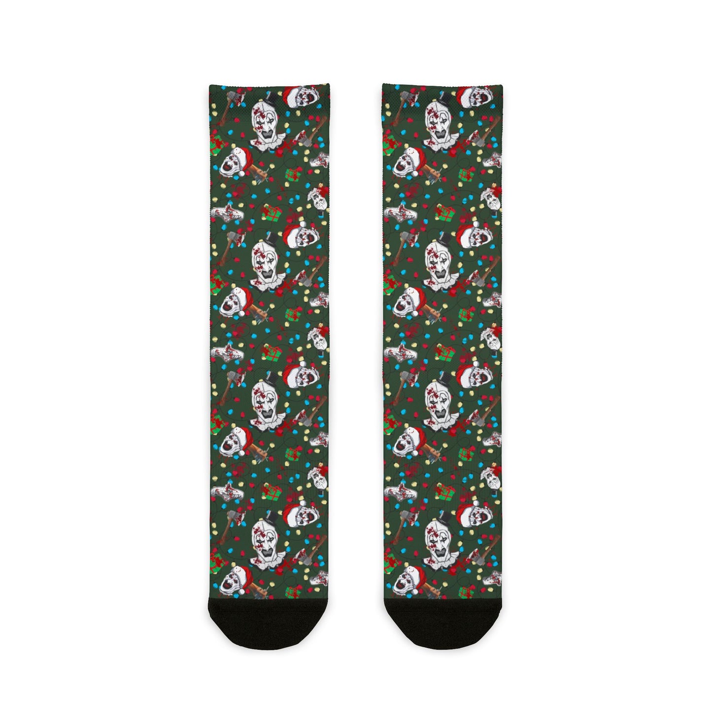 Horror Socks | Terror Santa | Recycled Poly Socks | Cozy and Scary