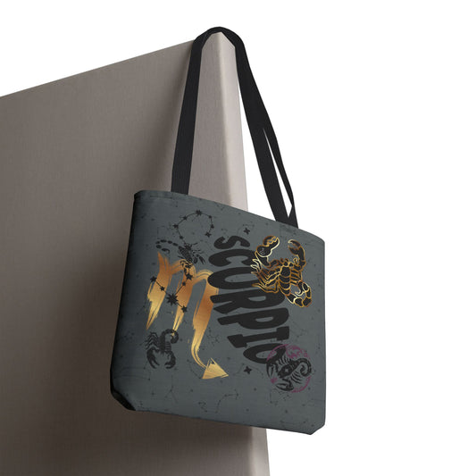 Scorpio Zodiac Tote Bag — Mystic Astrology Collection
