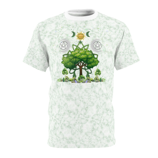 Great Tree Solstice TShirt | All - Over Print | Pagan Summer Wear