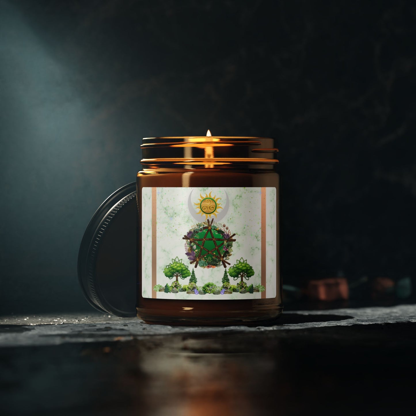 Midsummer | Summer Solstice | Scented Soy Candle (Amber Jar)