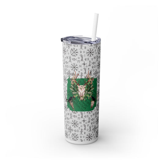 Viking Runes Skinny Matte Tumbler, 20oz