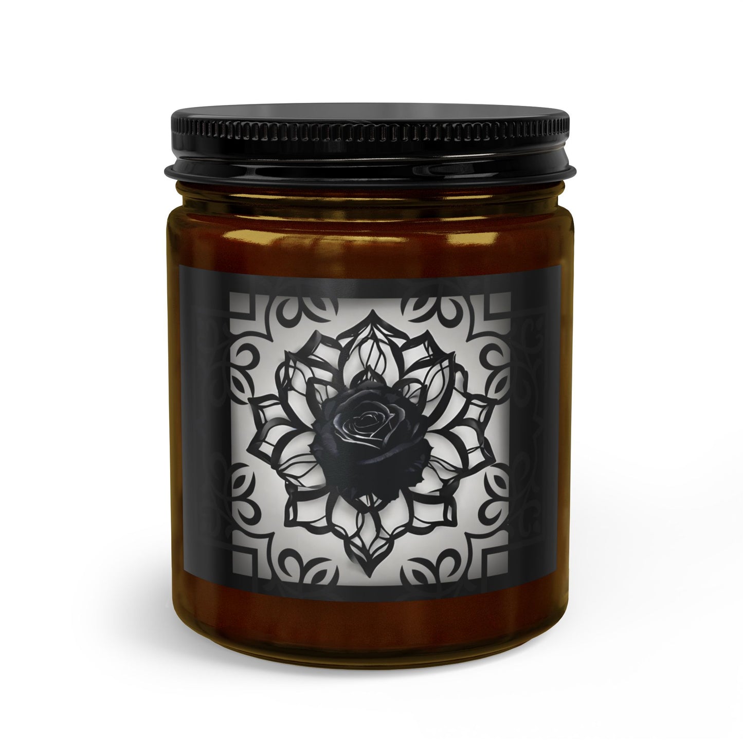 Sinister Black Rose | Soy Candle | Gothic Scented Soy Candle Set - Matches and Wick Trimmer (4 Scents)