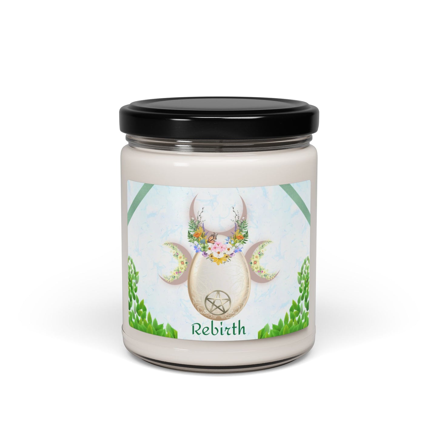 Rebirth Renewal Candle | Spring Equinox Scented Soy Candle, 9oz