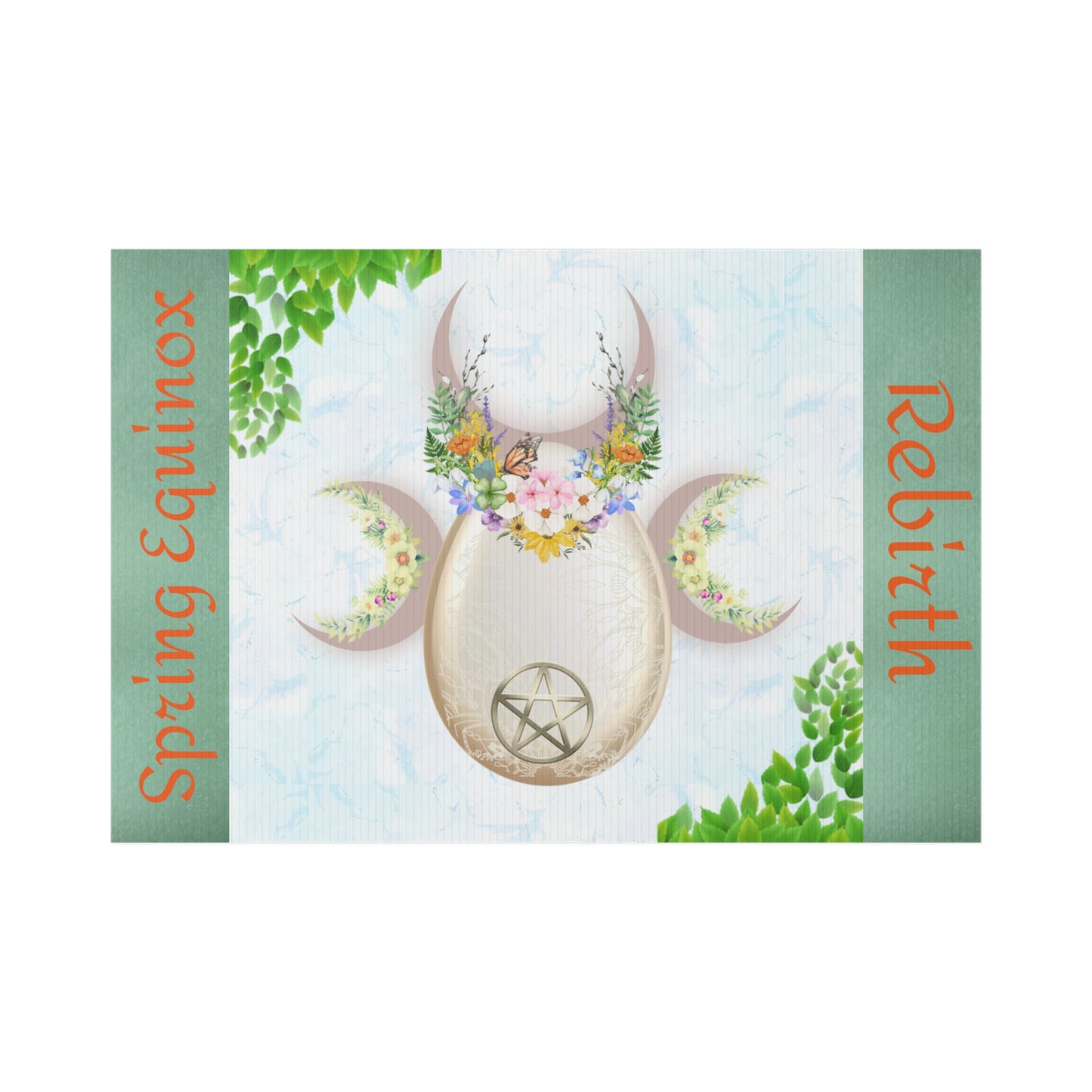 Rebirth Spring Equinox | Lawn Sign Garden Decor