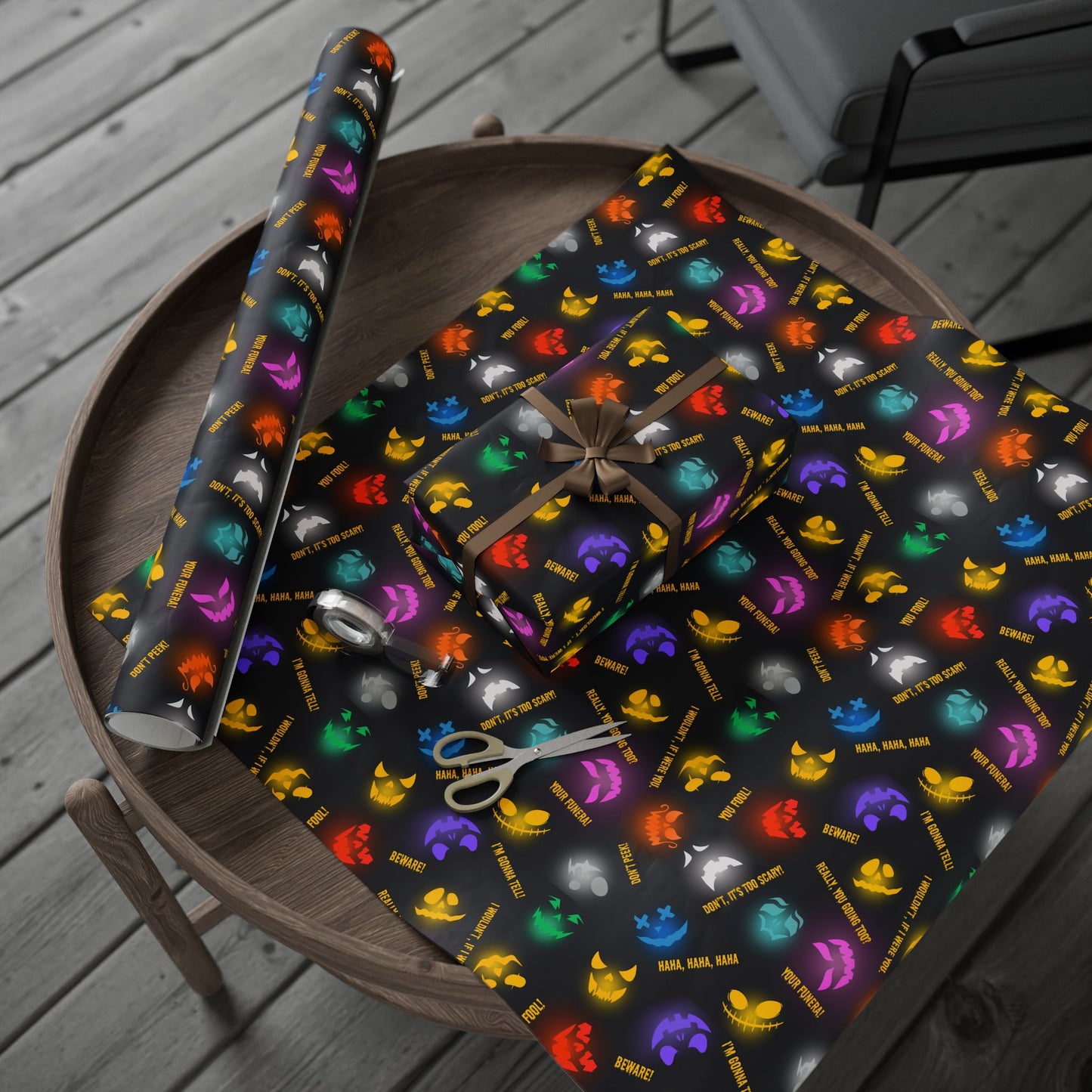 Be Warned | Spooky Lights | Gift Wrap Papers