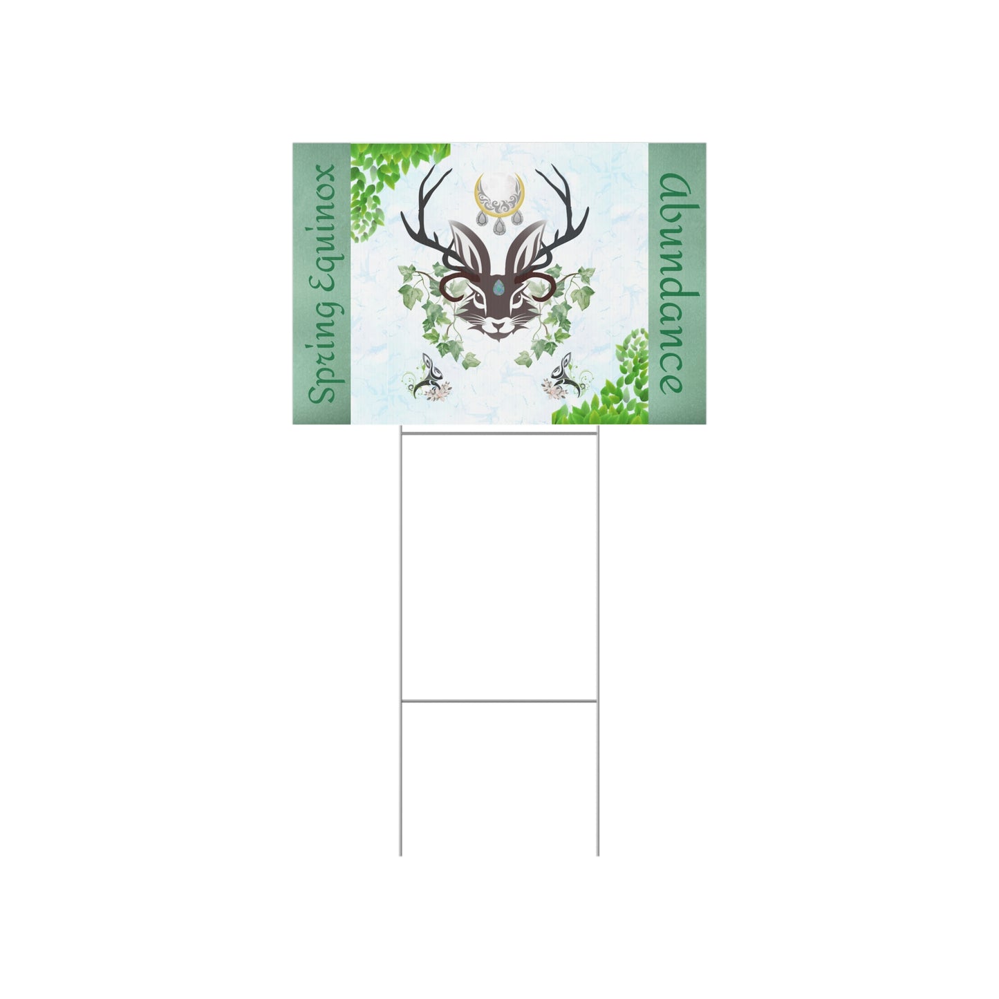 Abundance Spring Equinox | Lawn Sign Garden Decor