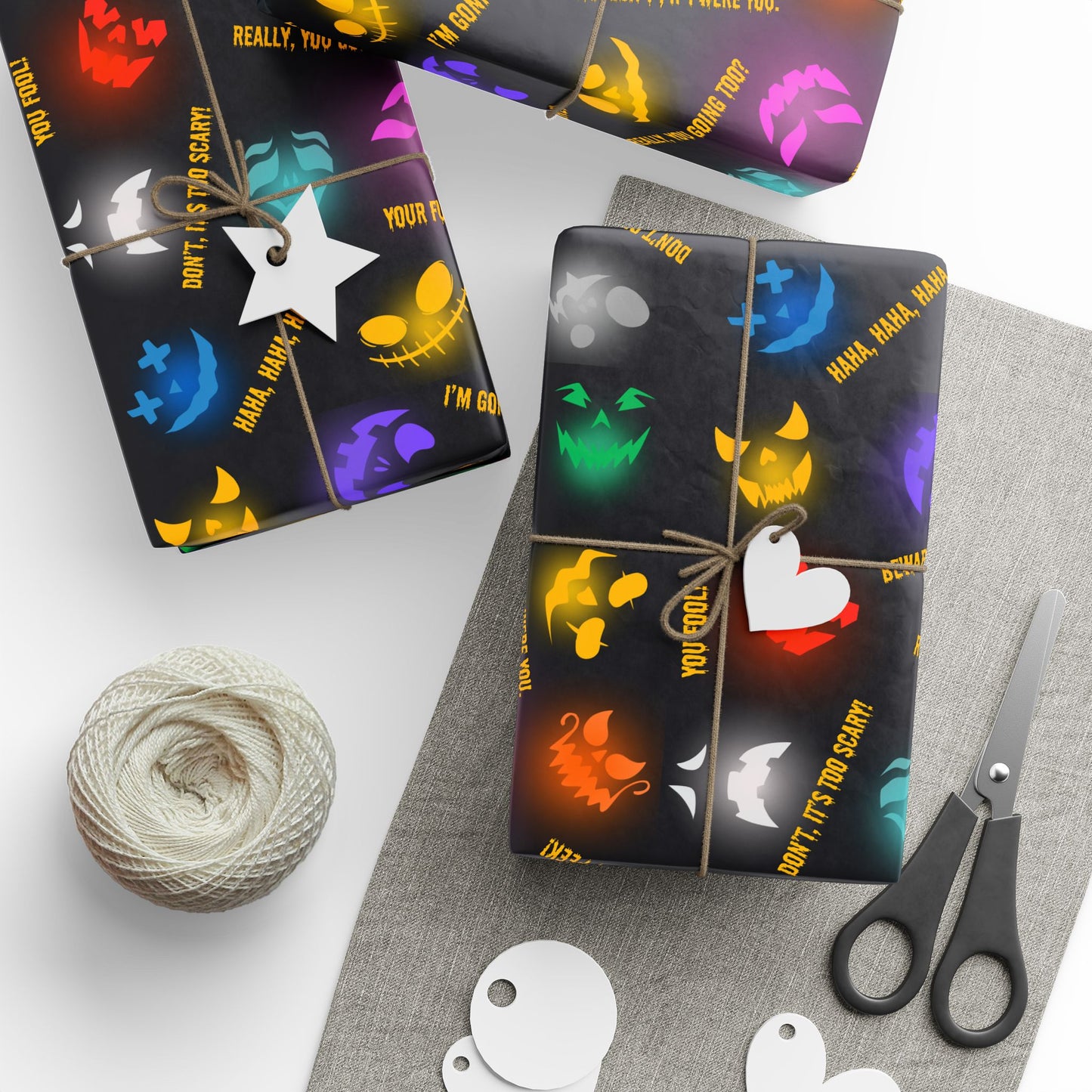 Be Warned | Spooky Lights | Gift Wrap Papers