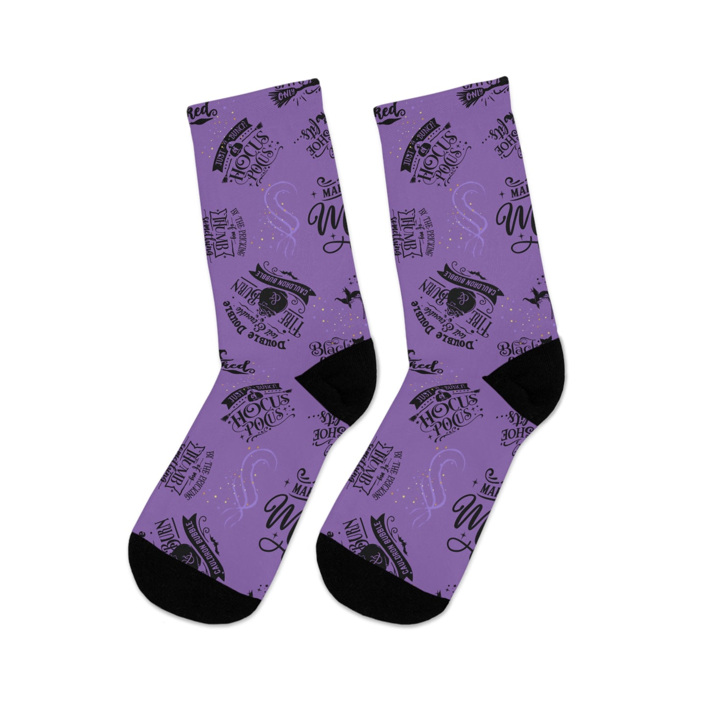 Witch Quotes Socks | Recycled Poly Socks | Fun and Positive Messages