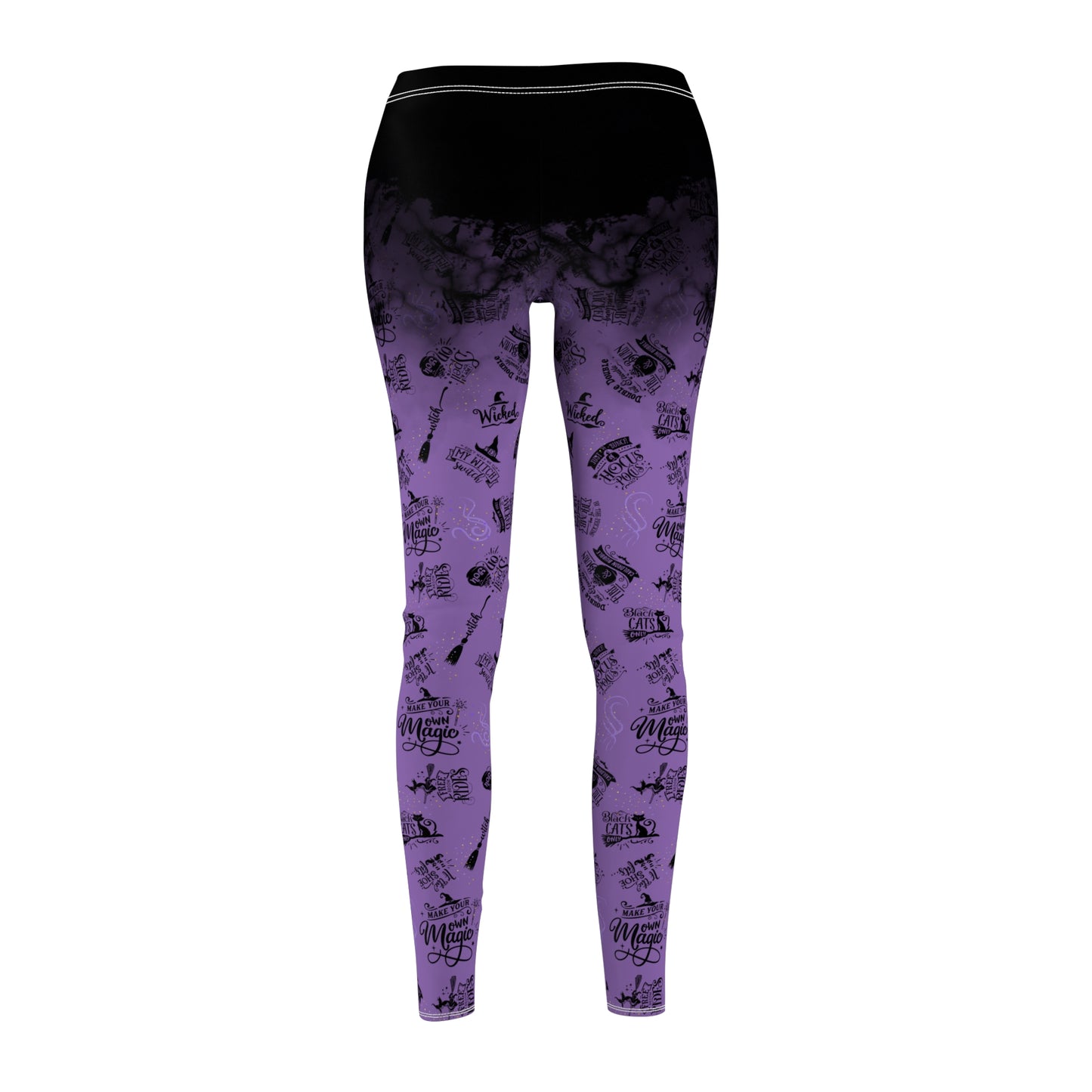 Witch Quotes All-Over Print Leggings — Women's Casual Activewear