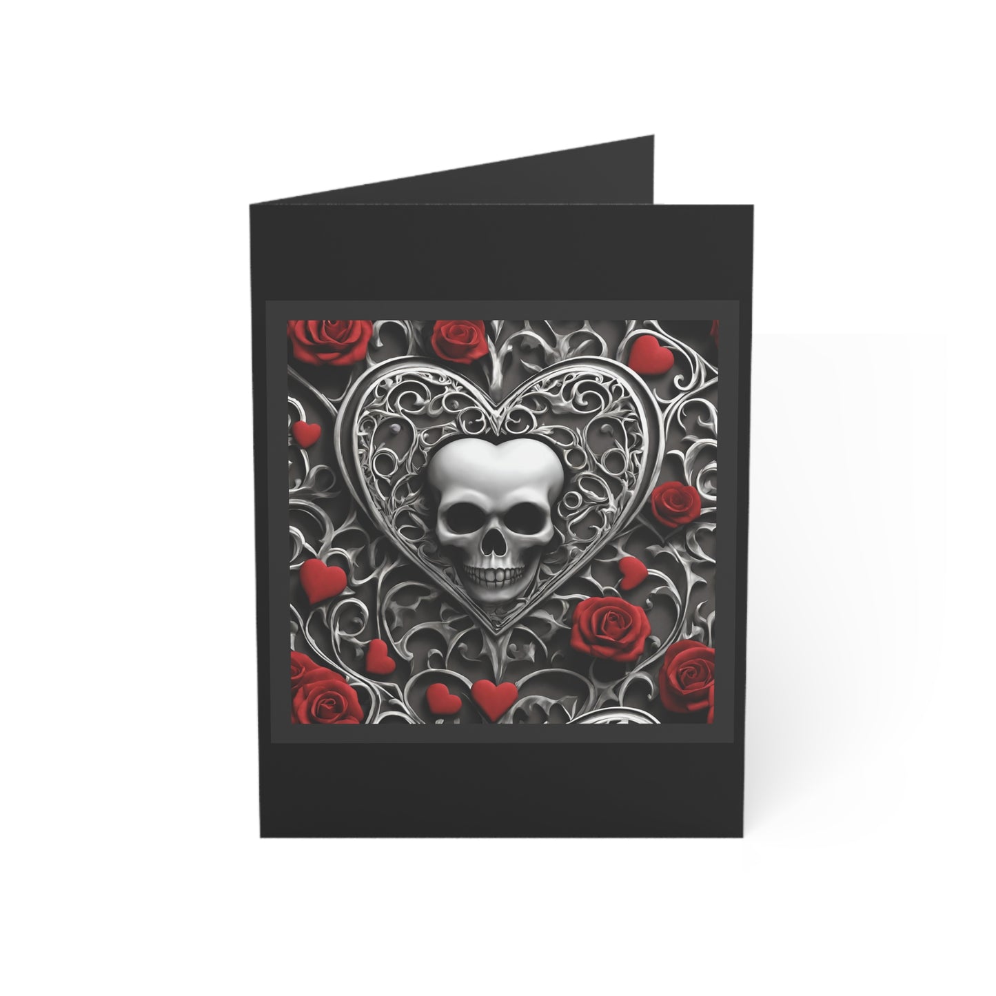 Gothic Hearts Greeting Cards (1, 10 pcs)