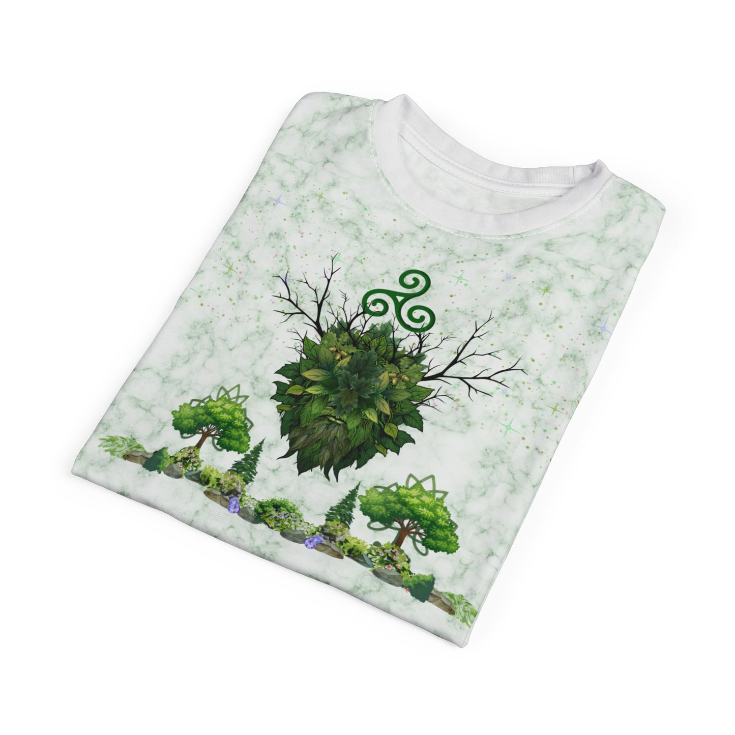 Green Man Solstice TShirt | All - Over Print | Pagan Summer Wear