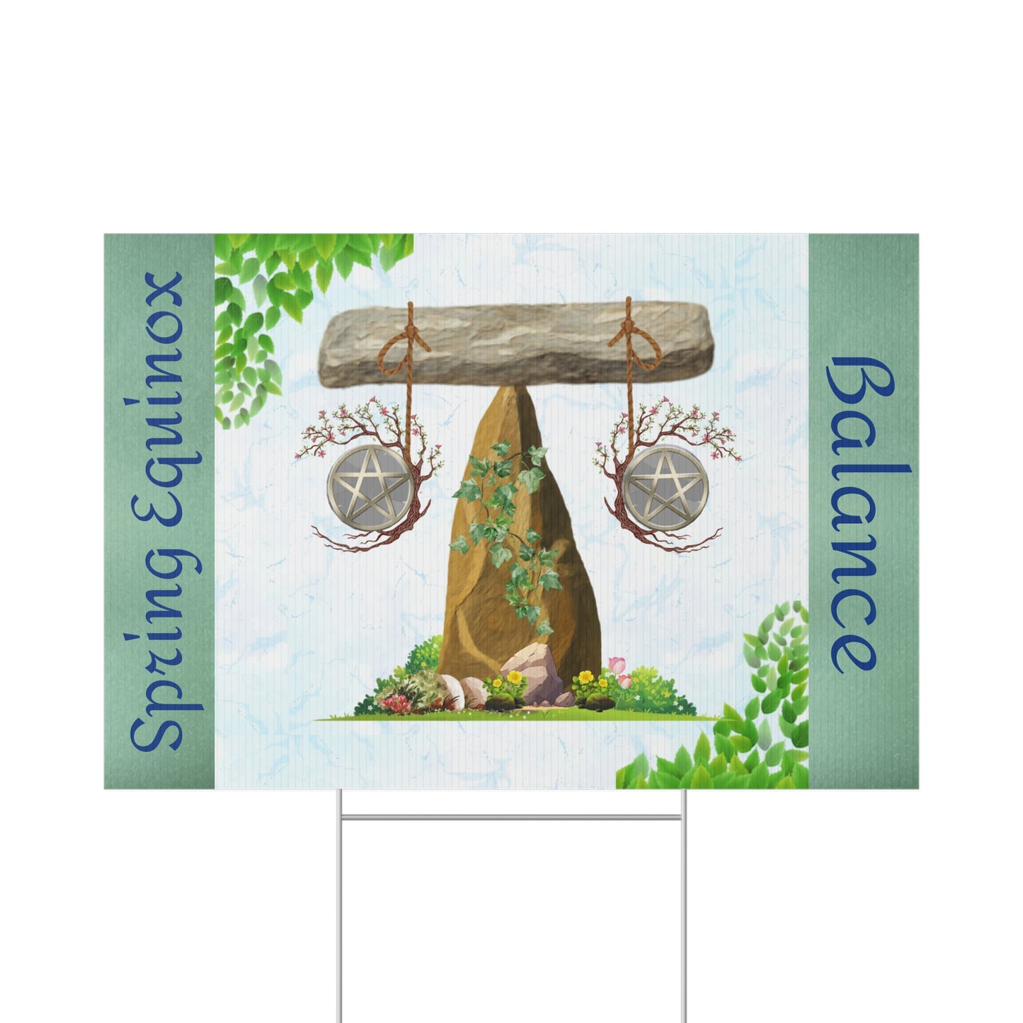 Balance Spring Equinox | Lawn Sign Garden Decor