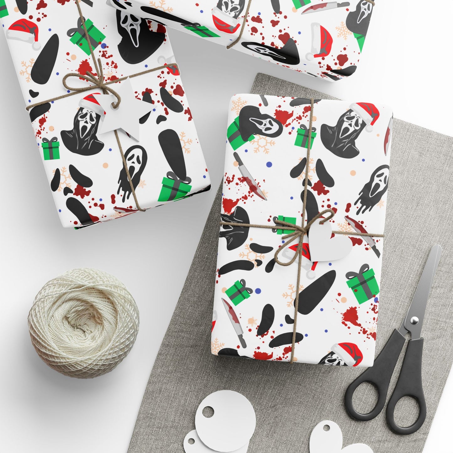 Horror Holidays (White) | Nightmare Holiday | Wrapping Paper