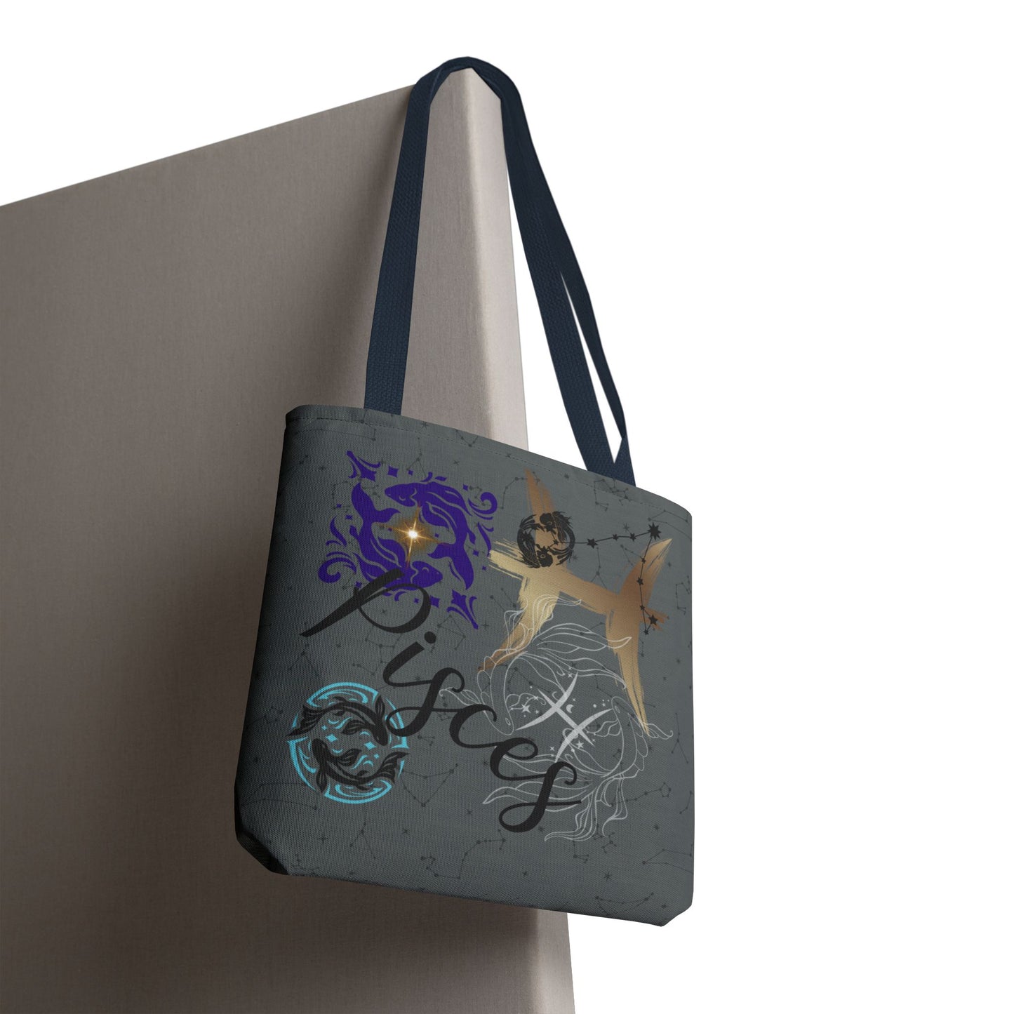Pisces Zodiac Tote Bag — Mystic Astrology Collection