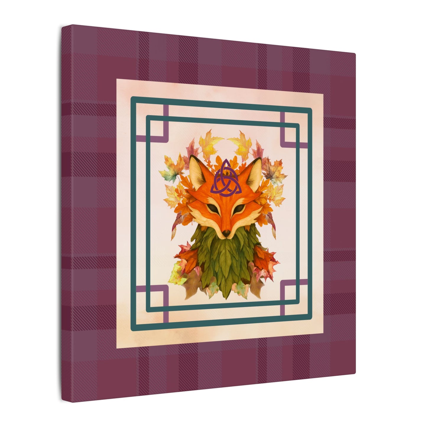 Spiritumn | Fall Equinox | Autumn Fox Spirit on Stretched Canvas