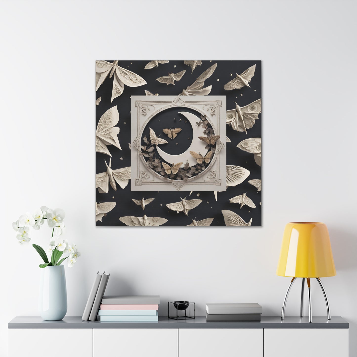 Moon Moths Canvas Gallery Wraps