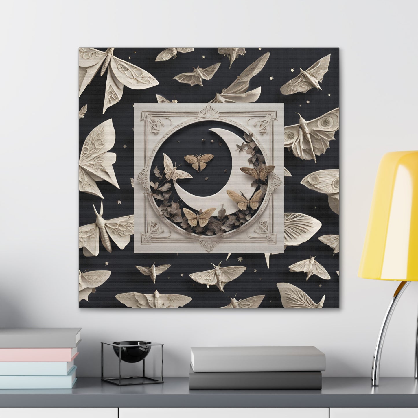 Moon Moths Canvas Gallery Wraps