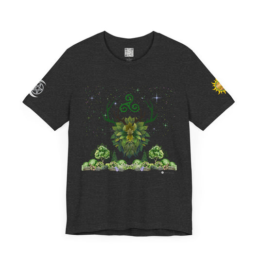 Green Man | Solstice Day | Unisex Jersey Tee – Embrace Nature and Energy