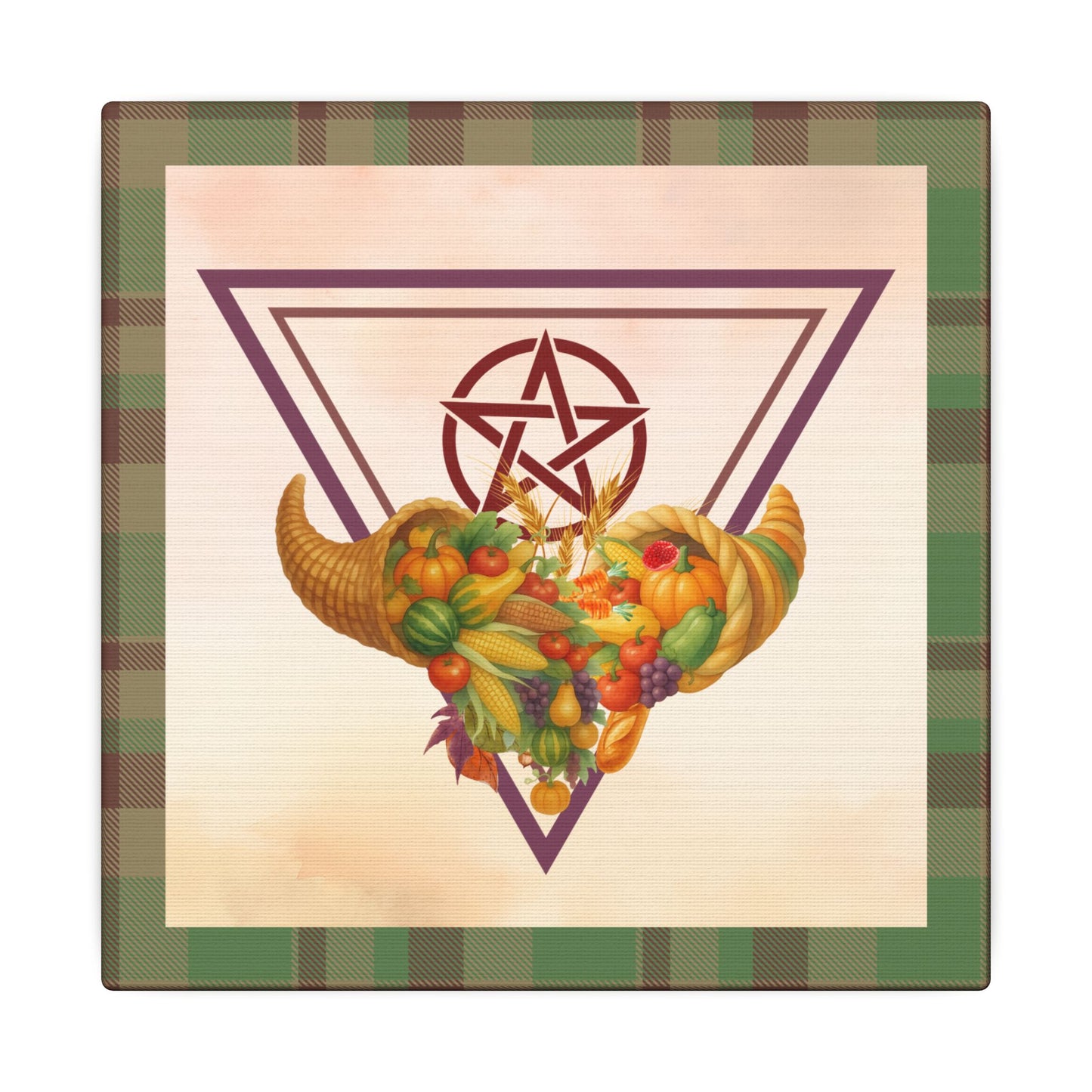 Harvest | Fall Equinox | The Bountiful Harvest Cornucopi on Stretched Canvas